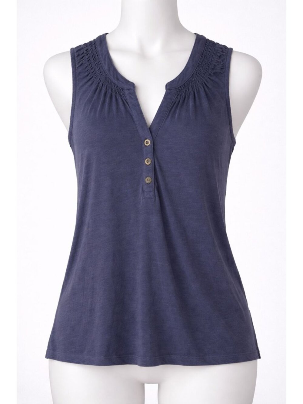 Lilly Pulitzer size Small Essie Navy Blue Smocked V-neck